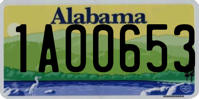 AL license plate 1AO0653