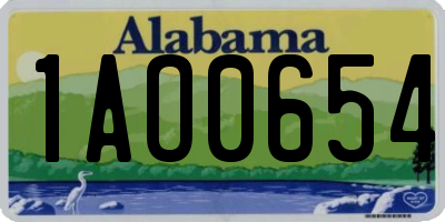 AL license plate 1AO0654