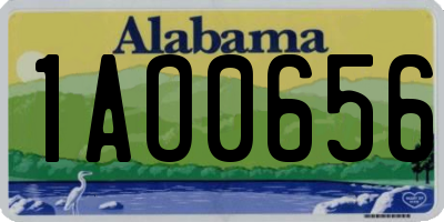 AL license plate 1AO0656
