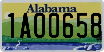 AL license plate 1AO0658