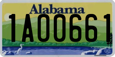 AL license plate 1AO0661