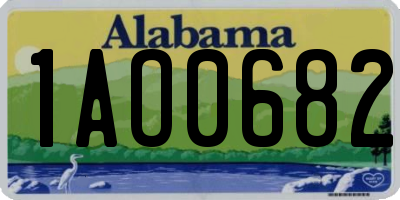 AL license plate 1AO0682