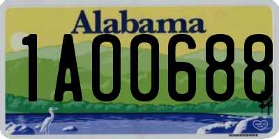 AL license plate 1AO0688