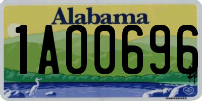 AL license plate 1AO0696