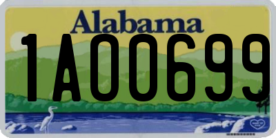 AL license plate 1AO0699