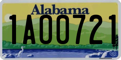 AL license plate 1AO0721