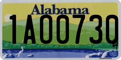 AL license plate 1AO0730
