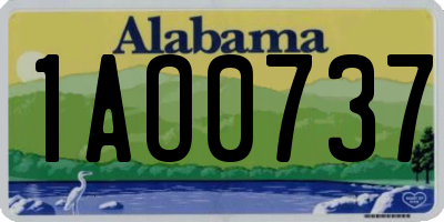 AL license plate 1AO0737