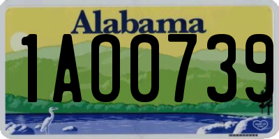 AL license plate 1AO0739