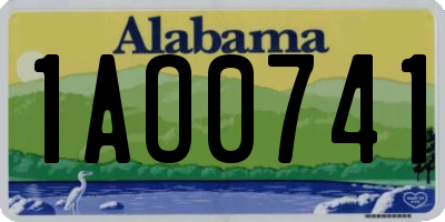 AL license plate 1AO0741