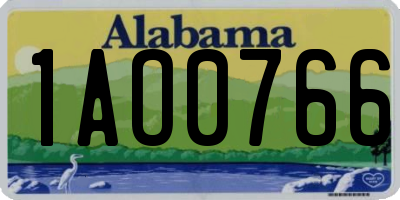 AL license plate 1AO0766