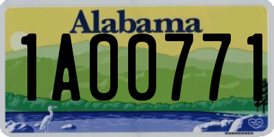 AL license plate 1AO0771