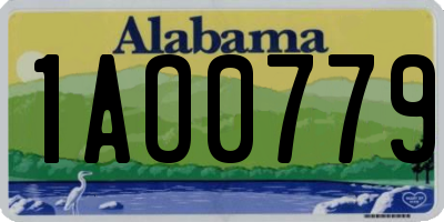 AL license plate 1AO0779