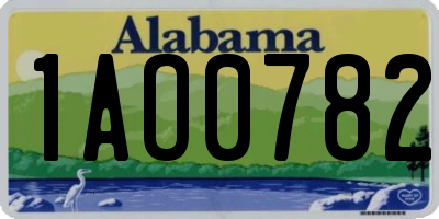 AL license plate 1AO0782