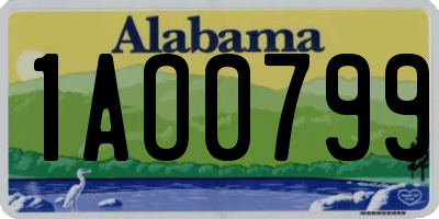 AL license plate 1AO0799