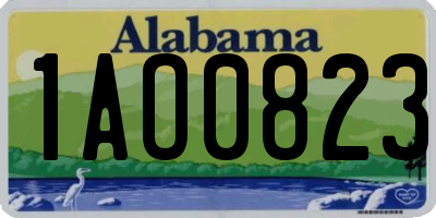 AL license plate 1AO0823