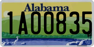 AL license plate 1AO0835