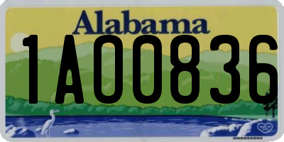 AL license plate 1AO0836