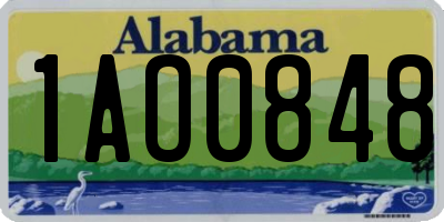 AL license plate 1AO0848