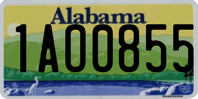 AL license plate 1AO0855