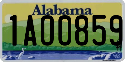 AL license plate 1AO0859