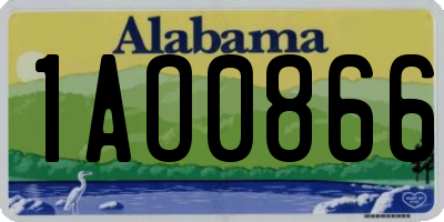 AL license plate 1AO0866