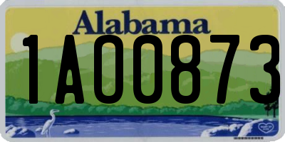 AL license plate 1AO0873