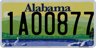 AL license plate 1AO0877