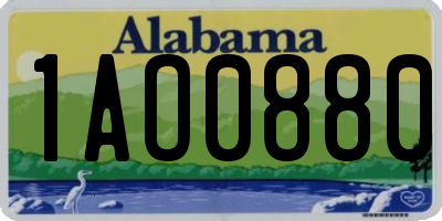 AL license plate 1AO0880