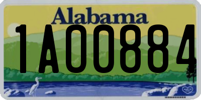 AL license plate 1AO0884