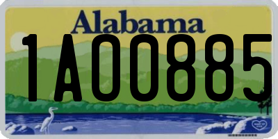 AL license plate 1AO0885