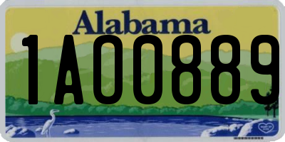 AL license plate 1AO0889