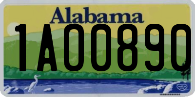 AL license plate 1AO0890