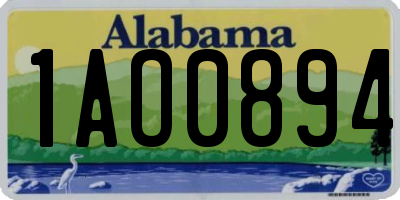 AL license plate 1AO0894