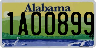 AL license plate 1AO0899
