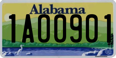 AL license plate 1AO0901