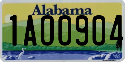 AL license plate 1AO0904