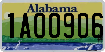 AL license plate 1AO0906