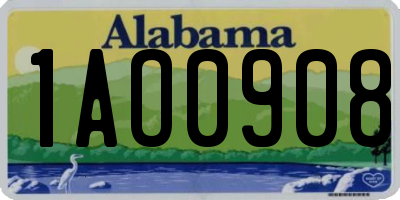 AL license plate 1AO0908