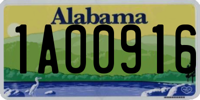 AL license plate 1AO0916