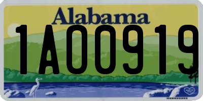 AL license plate 1AO0919
