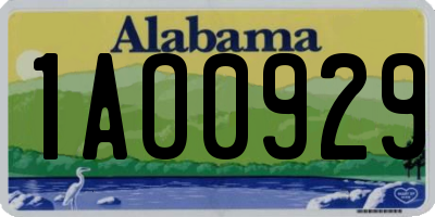 AL license plate 1AO0929