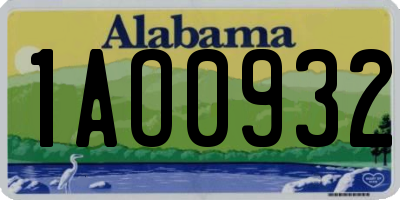 AL license plate 1AO0932