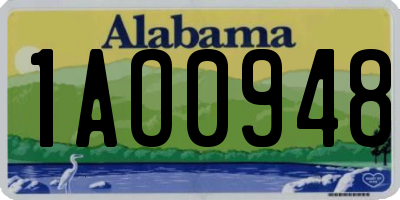 AL license plate 1AO0948