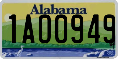AL license plate 1AO0949