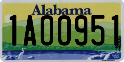 AL license plate 1AO0951