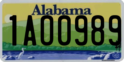 AL license plate 1AO0989