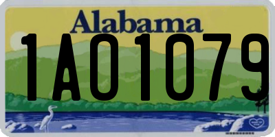 AL license plate 1AO1079