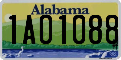 AL license plate 1AO1088