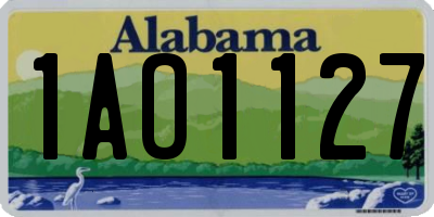 AL license plate 1AO1127